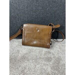 Ashwood Purse Satchel Shoulder Leather Bag Womens Brown 9in X 7in Crossbody Size